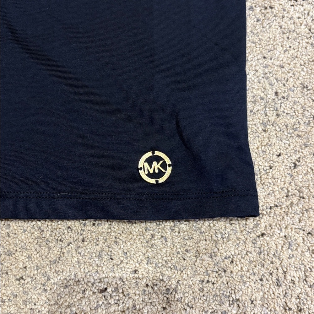Michael Kors Midnight Blue Ruffle Sleeve Top - Picture 3 of 6